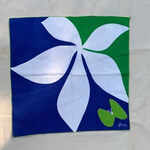 Vintage Vera signed cotton scarf / handkerchief